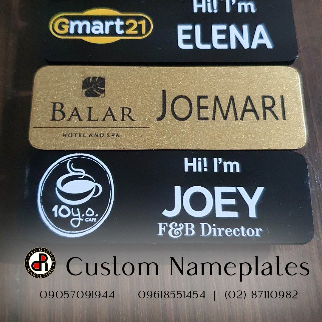 Nameplates, Custom Nameplates, Nameplate, Community on Carousell
