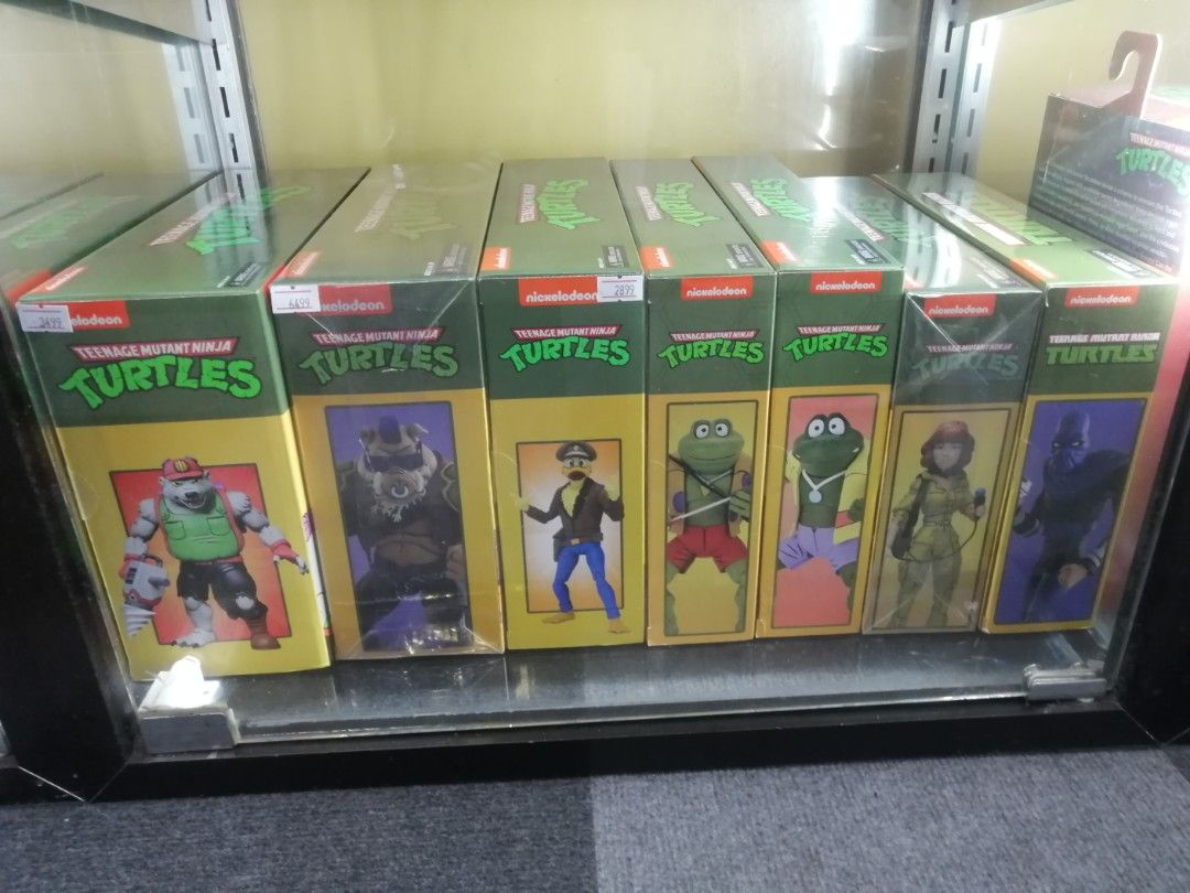 Neca Assorted Nickelodeon Teenage Mutant Ninja Turtles (Category: Figurines & Statues) located in San Juan City. Submitted by hezekiahtoys (Listing ID 1217078133, Image 2). Description: Neca Nickelodeon TMNT Misb TMNT Set of 4 2pack 20k Misb Bebop & Rocksteady 6.5k Misb April O Neal & Foot Soldier 8.5k Misb Crooked Ninja & Rock 5k Misb Traag & Granitor 4k Misb Zarax & Zork. 4.5k Misb Antrax & Scumbag 3.5k Misb Wingnut & Screwloose 3.5k Misb Dirtb