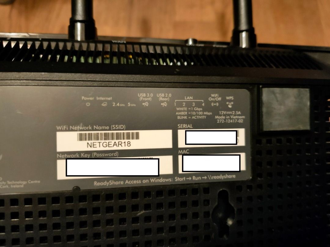 Netgear R6400 smart WiFi Router DDWRT installed AC1750 3 external