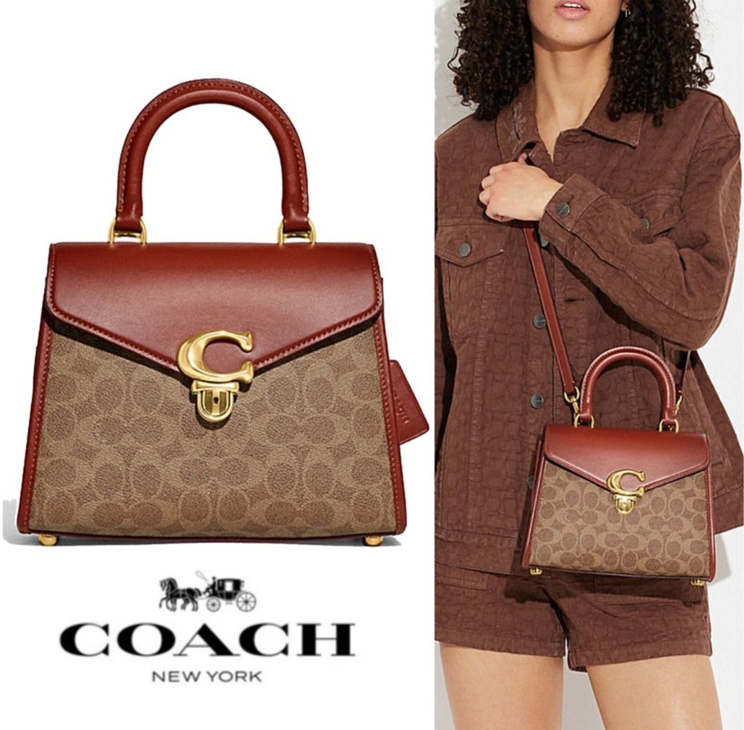 Buy Coach Coated Canvas Signature Sammy Top Handle 21