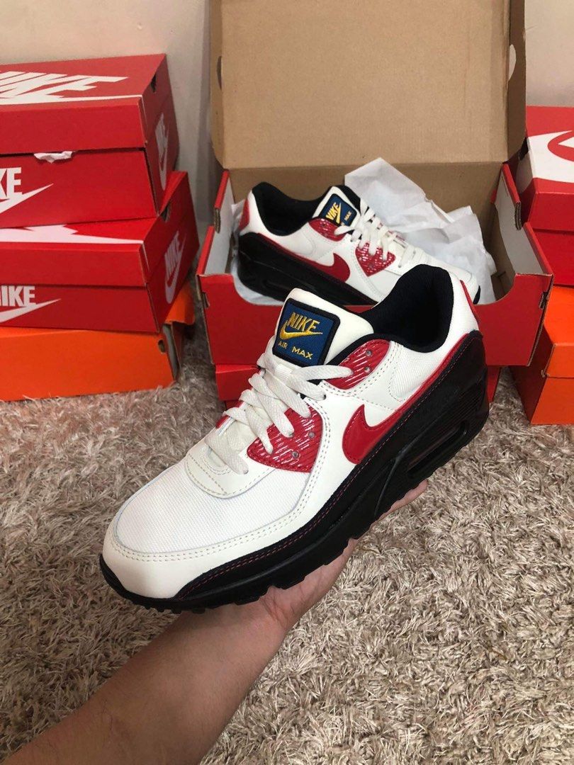 Nike Air Max 90 SE Sail Black University Red