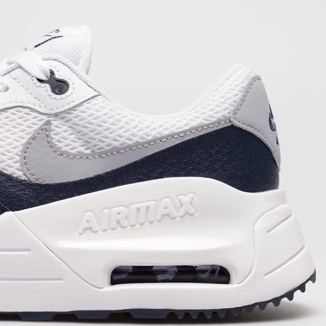 Nike Air Max SYSTM 白 深藍 漆皮 氣墊 男款休閒鞋 DM9537-102