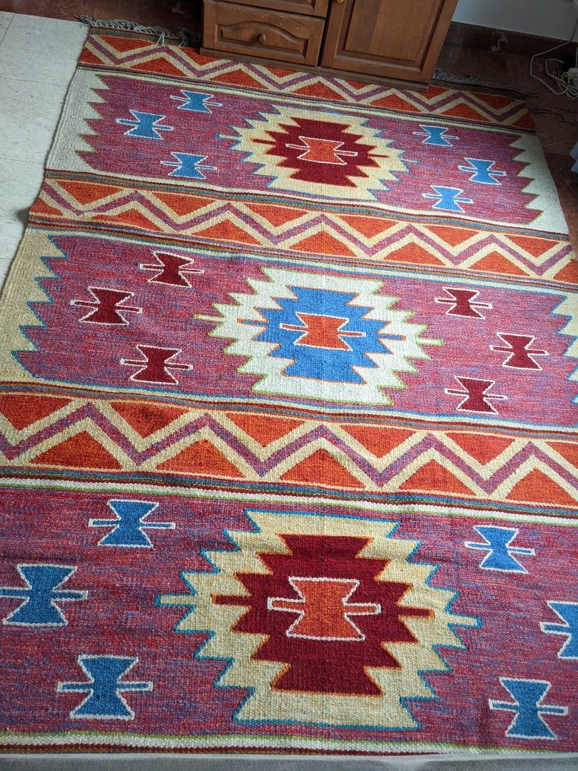 Original wool Egyptian carpet, Furniture & Home Living, Home Decor