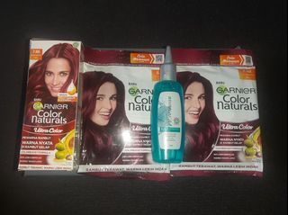 Paket pewarna rambut garnier color naturals