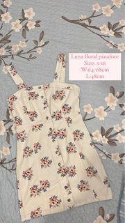 Pinafore floral dress