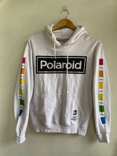 Polaroid white hoodie jacket