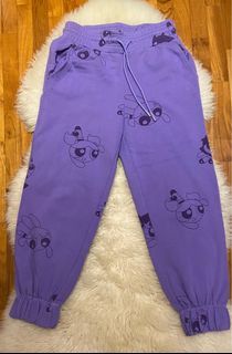 powerpuff girls purple sweatpants size S