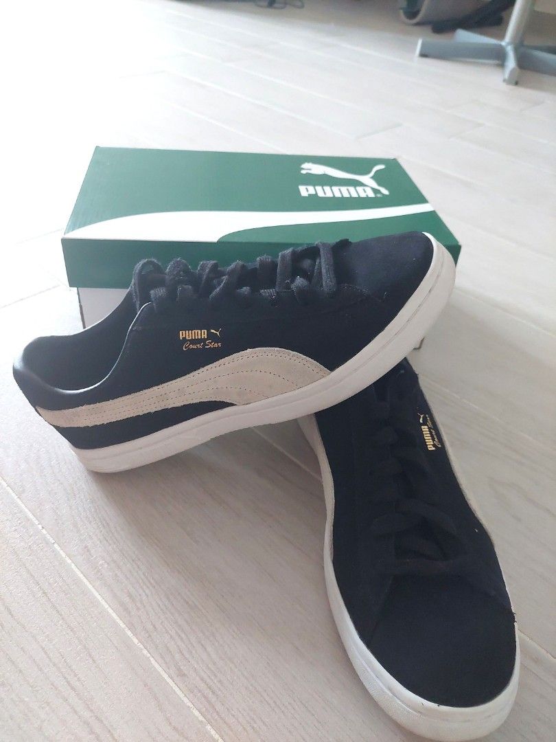 Puma black court star shoes Men #39 s Fashion Footwear Casual shoes on