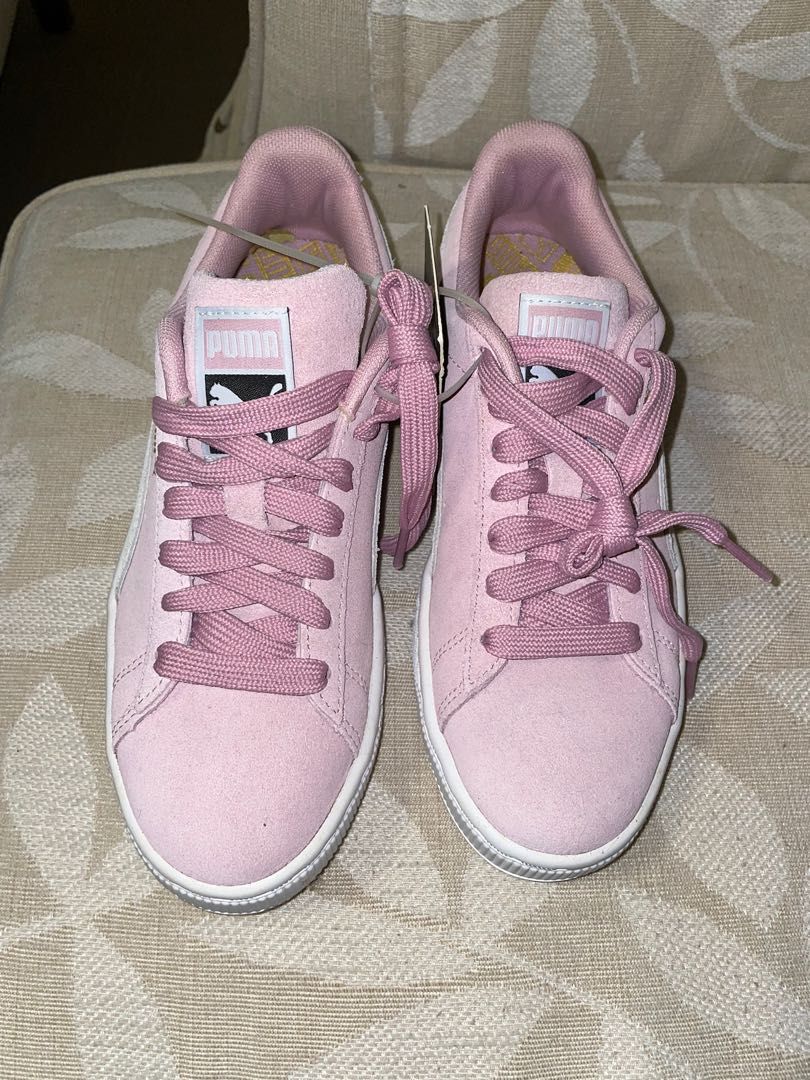 PUMA SUEDE LILAC PINK Women s Fashion Footwear Sneakers on