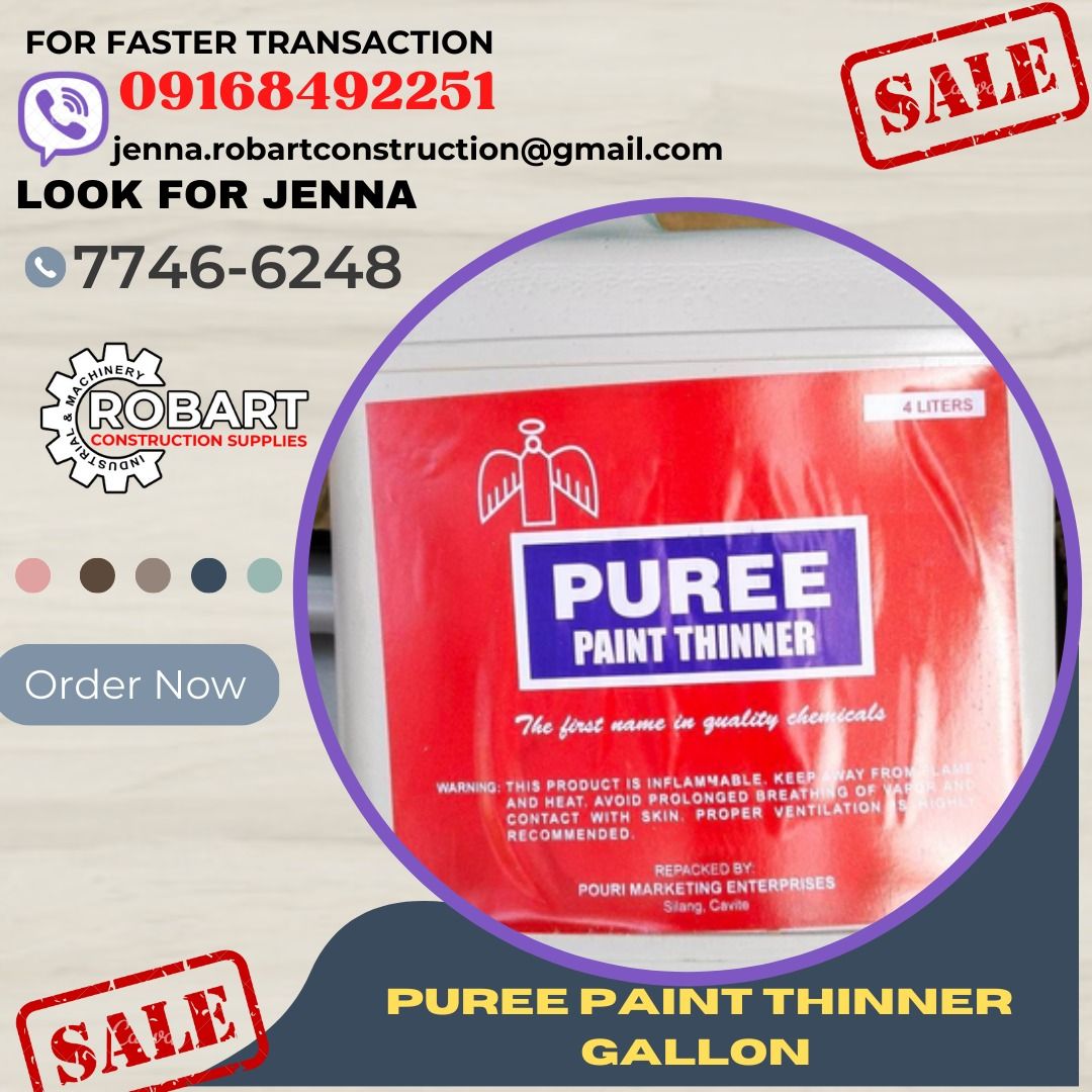 puree paint thinner gallon, Commercial & Industrial, Construction Tools