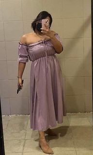Purple Midi Dress