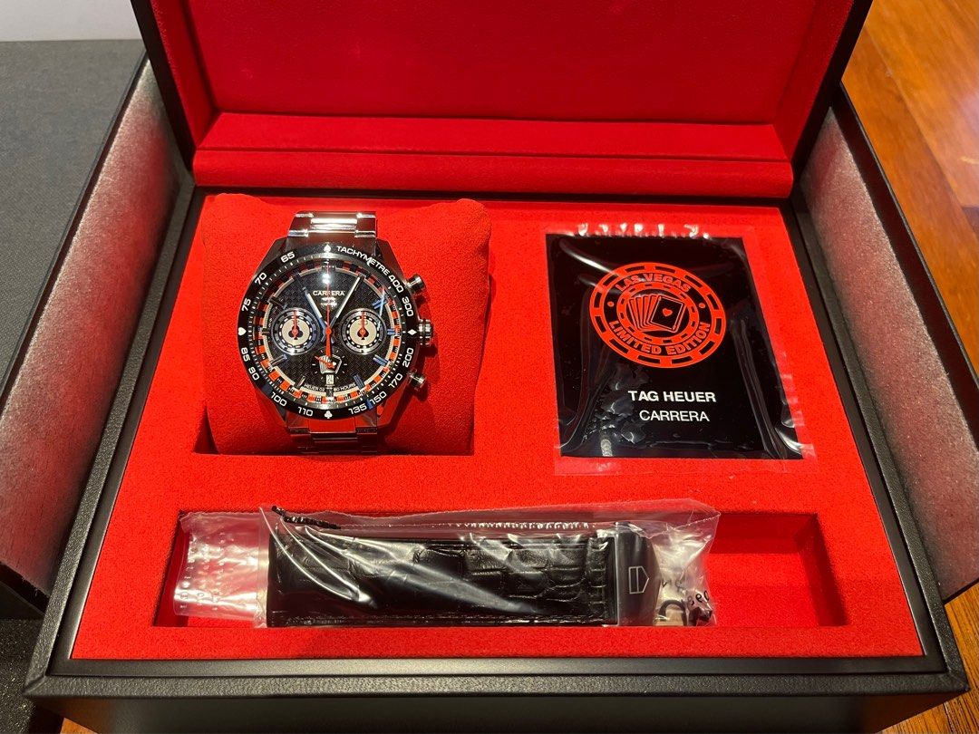 RARE 2022 TAG HEUER CARRERA LAS VEGAS LIMITED EDITION 02/77PCS, Luxury,  Watches on Carousell