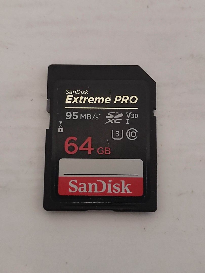 SanDisk 64 GB Extreme Pro V30 (Category: Memory & SD Cards) located in Quezon City. Submitted by poortwenty (Listing ID 1217059084, Image 1). Description: SanDisk 64 GB SD card Extreme Pro V30 600 LAST PRICE NO MERCY Make offer posted price for sure buyer Thanks.