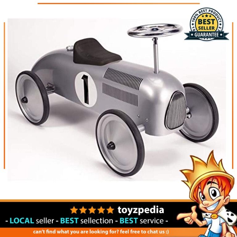 Schylling Silver Racecar Metal Speedster