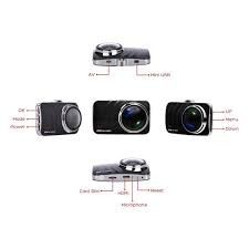Senwow full HD Dash Cam 3-inch screen Car DVR 179 degree wide angle ...
