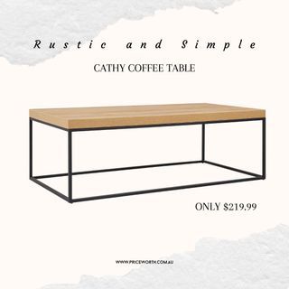 Simple and rustic coffee table