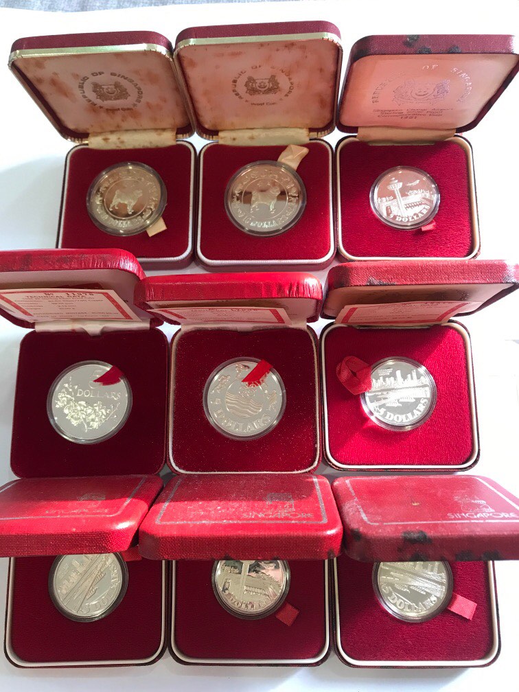 singapore-5-and-10-sterling-silver-proof-commemorative-coins-hobbies