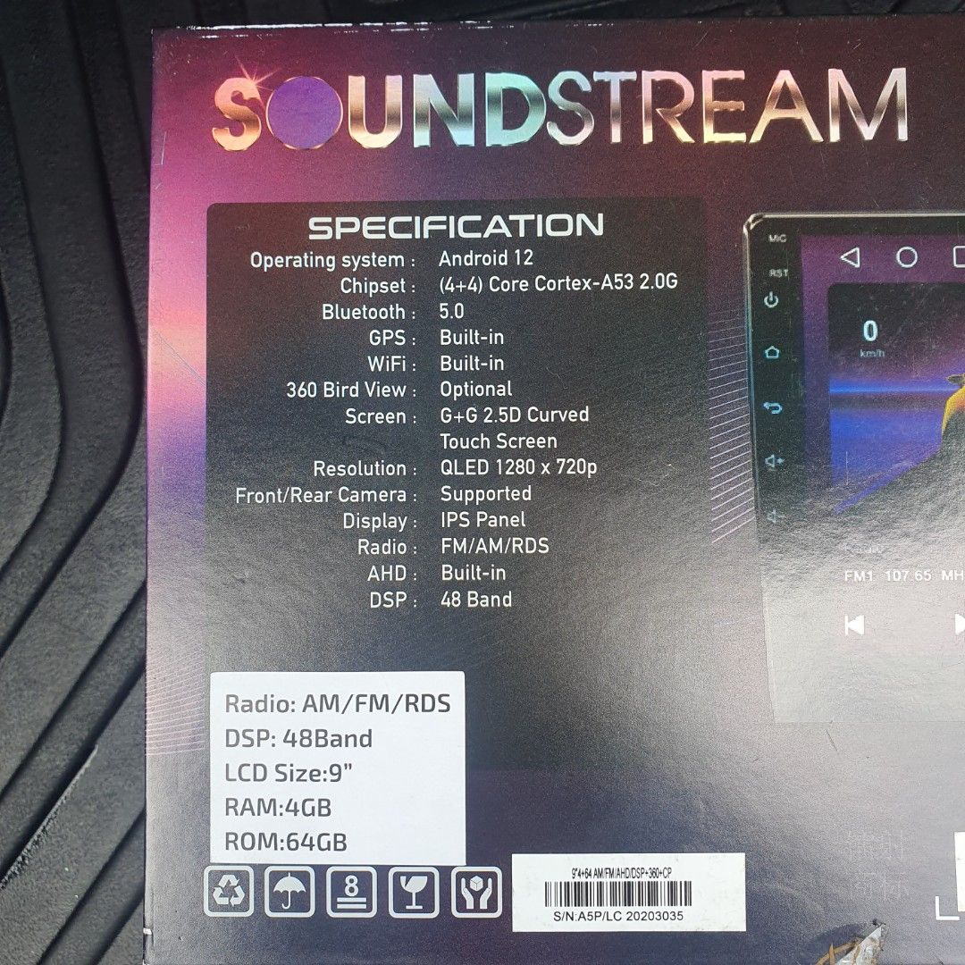 Soundstream cyber series 9" 4gb+64gb, Auto Accessories on Carousell