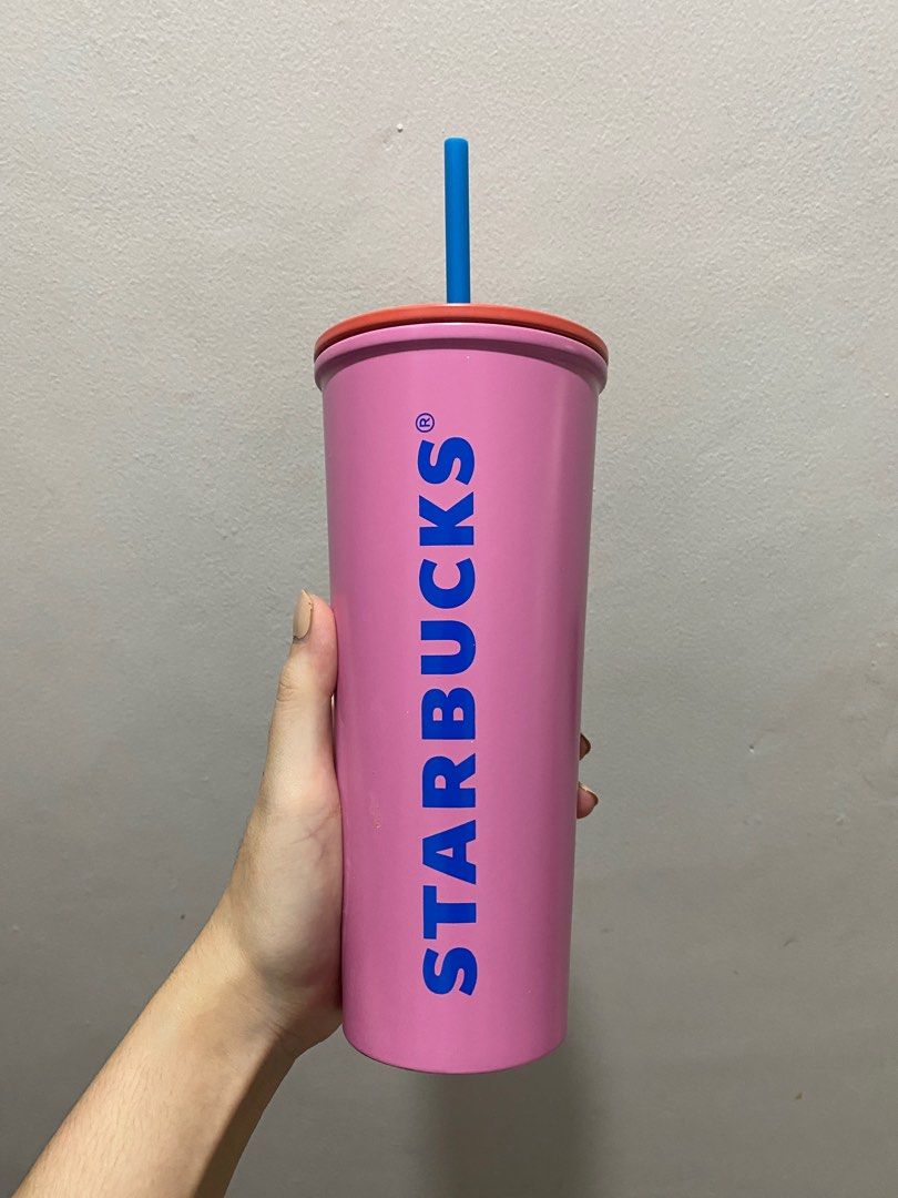 Starbucks tumblr pink bukan corkcircle, Kitchen & Appliances di Carousell