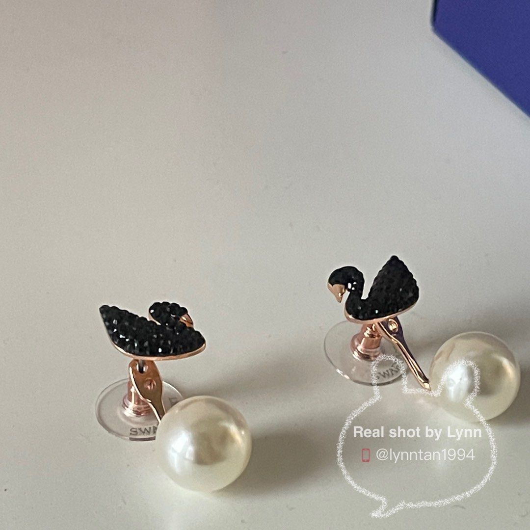 Buy SWAROVSKI Iconic Swan Pierced Earrings | Shoppers Stop