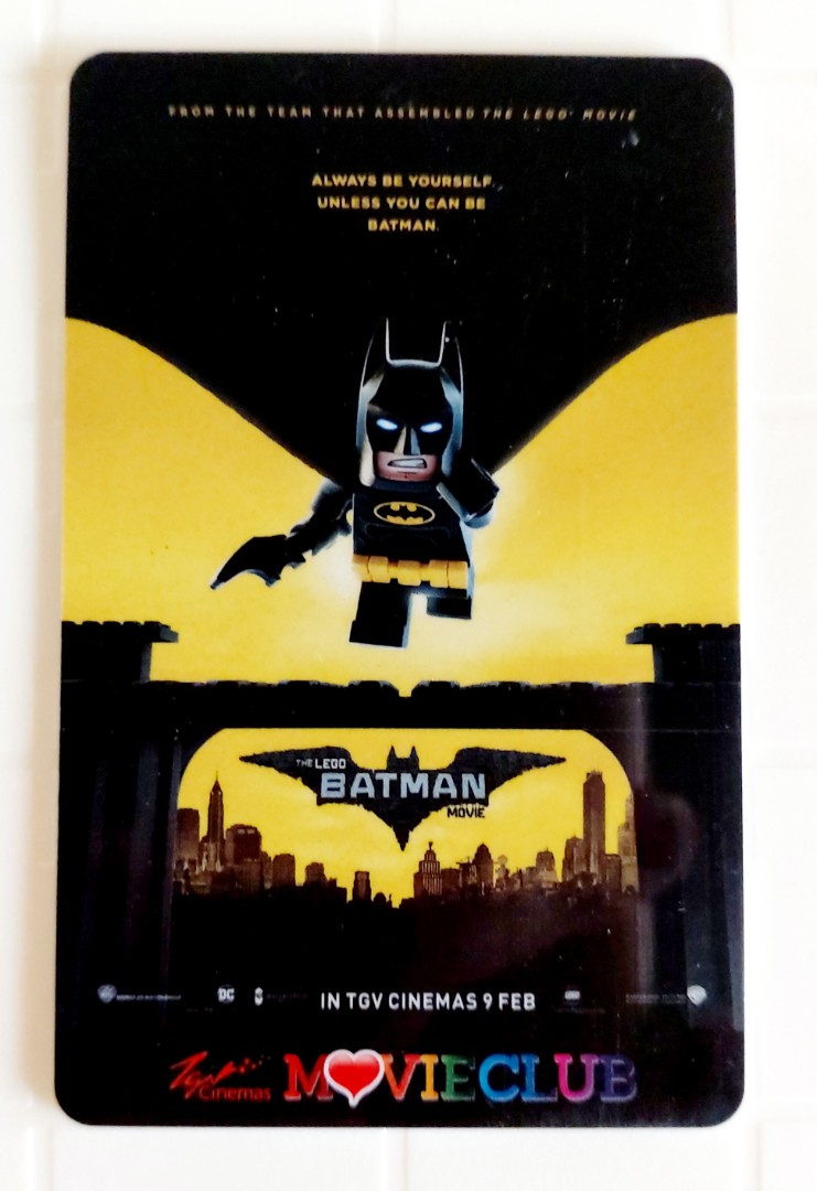 ?The Lego Batman Movie?TGV Cinemas Movie Club Card, Hobbies & Toys,  Collectibles & Memorabilia, Fan Merchandise on Carousell