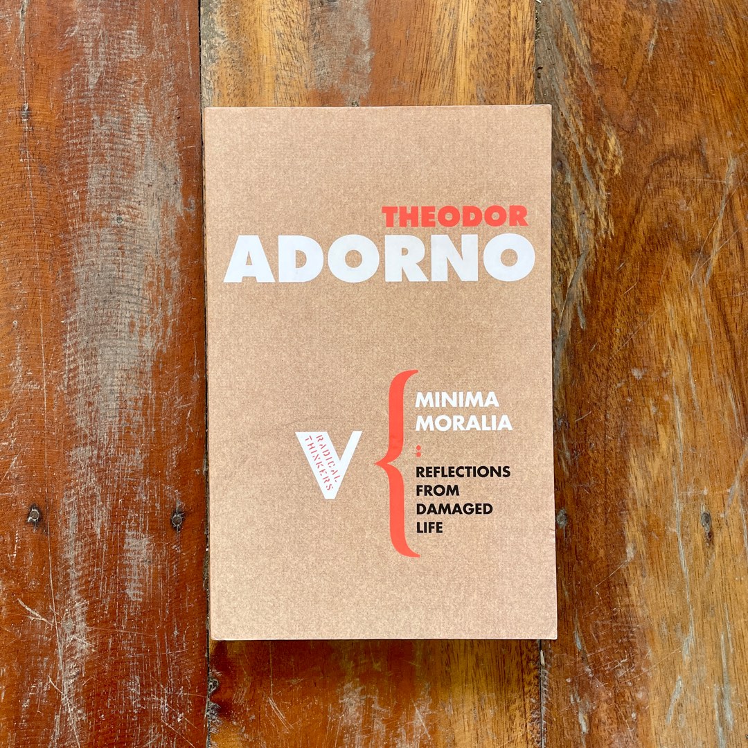 Theodor Adorno Minima Moralia Philosophy Verso Books Classics, Hobbies