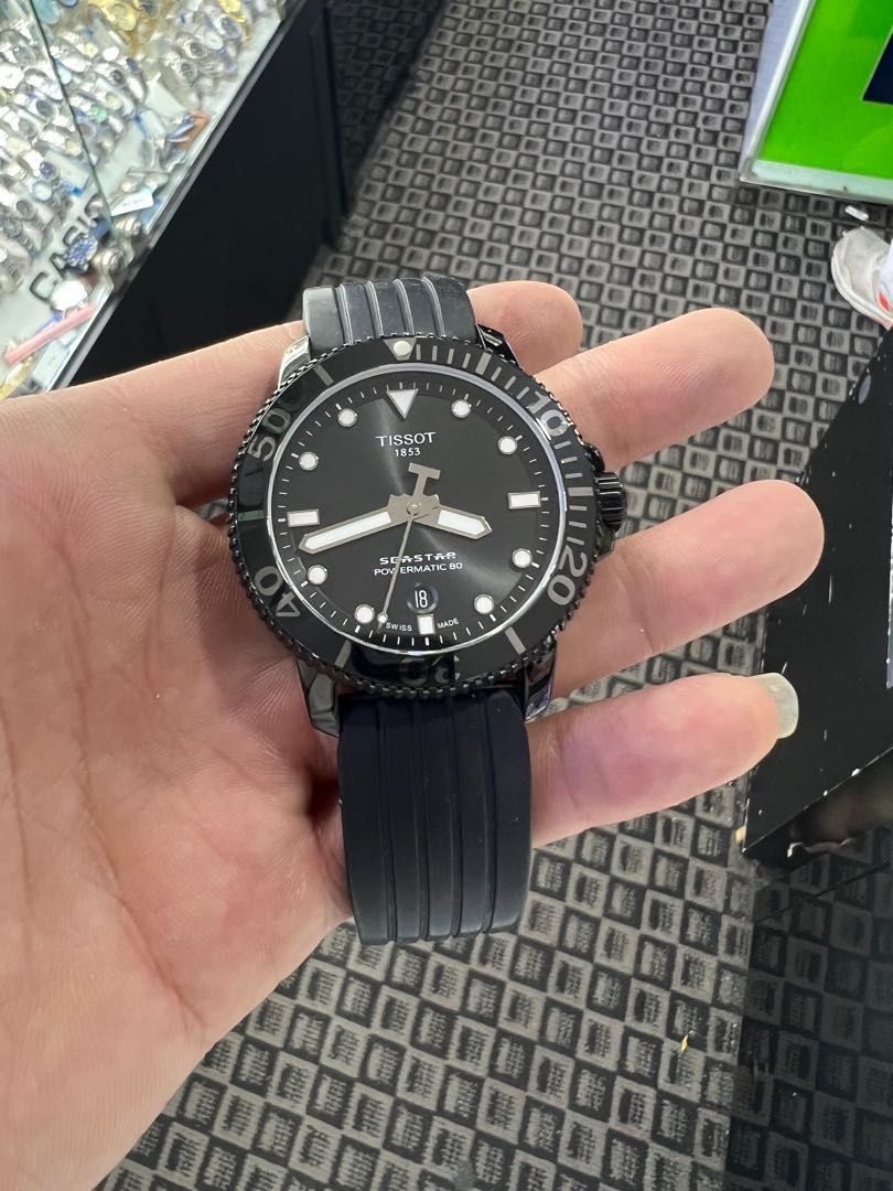 Tissot seastar 1000 powermatic 80 schwarz deals