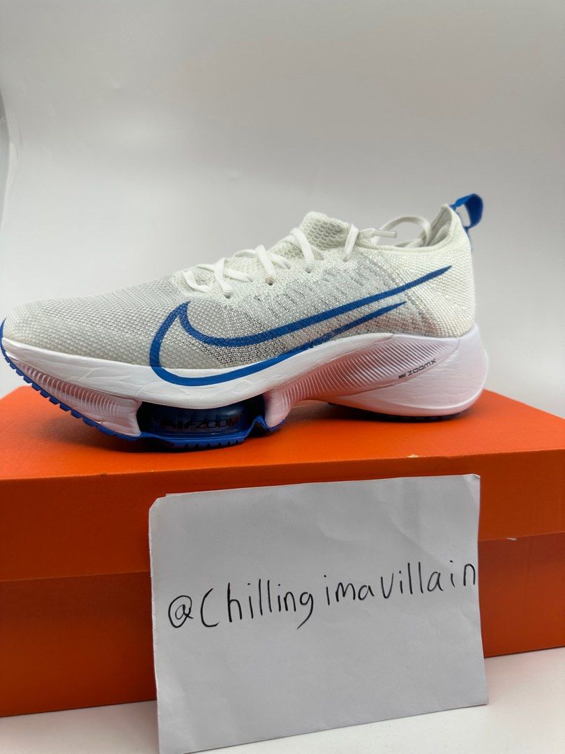 nike air zoom tempo white and blue