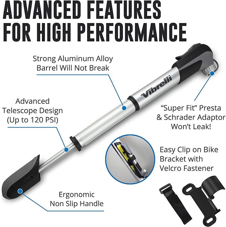 Vibrelli hot sale floor pump