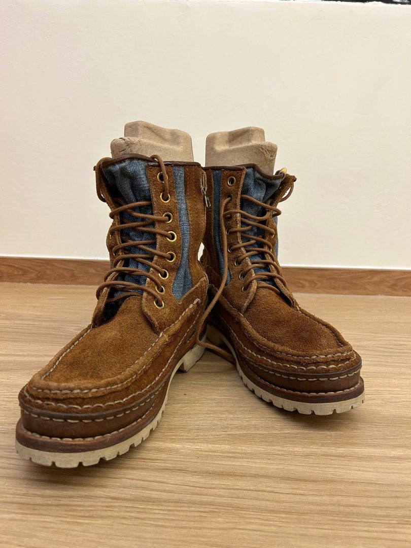 Visvim grizzly suede boot folk Virgil 73 folk us9, 名牌, 鞋及波鞋