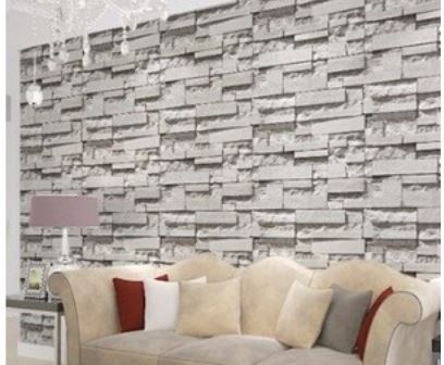 Wallpaper Real Look Realistic Brick wall Wallpaper White Grey Real Deep  Embossed Textured Wall paper Roll home decor, Furniture & Home Living, Home  Decor, Wall Decor on Carousell