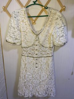WHITE ELEGANT DRESS
