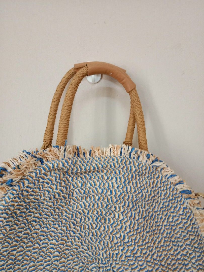 Zara Basic Round Straw Bag