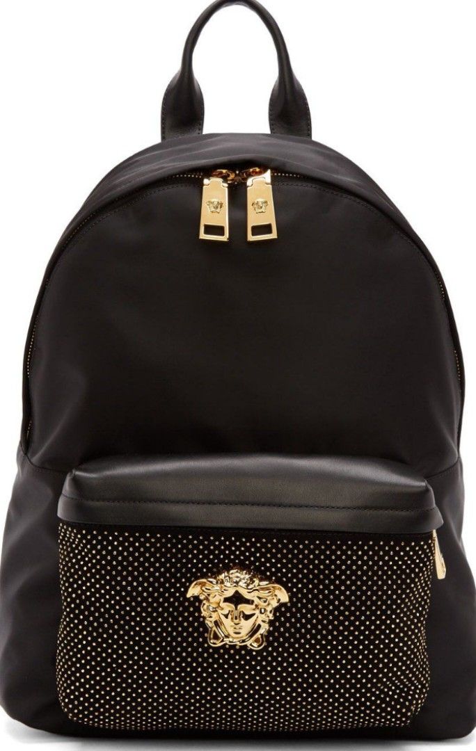 100 Authentic Gianni Versace Backpack with Versace Medusa