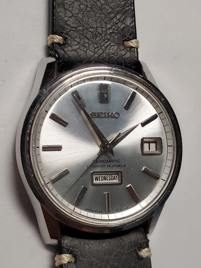 1965 Vintage Seiko Ref.6206 8040 Seikomatic SS Automatic Day Date Man s Watch Carousell
