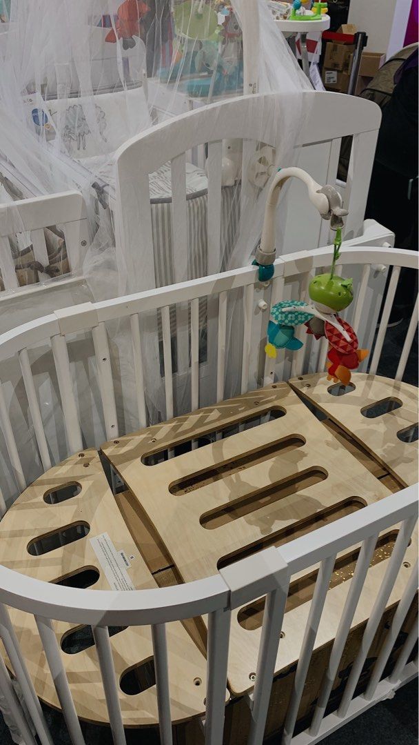 7In1 Convertible Oval Baby Cot, Babies & Kids, Baby Nursery & Kids