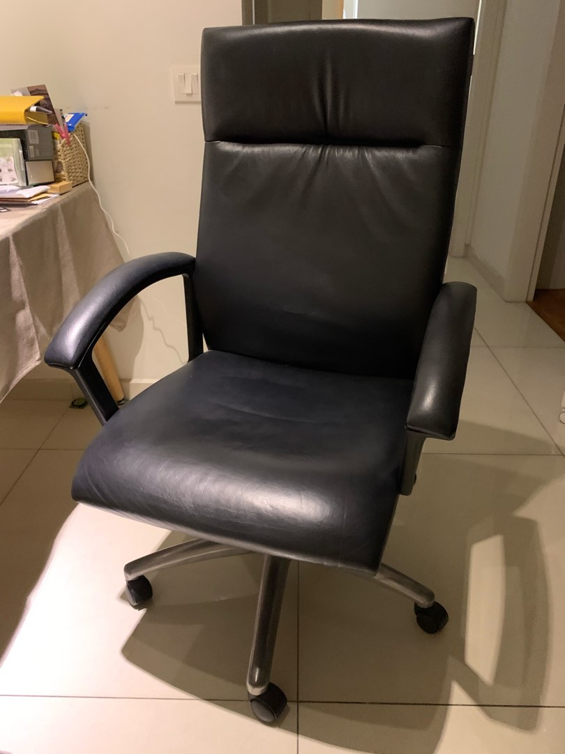 80 New, Highquality Leather Chair, Furniture & Home Living, Furniture