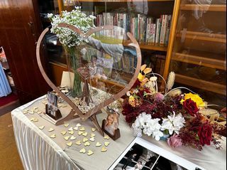 木製婚禮簽名心型框（簽到台結婚用品擺飾）