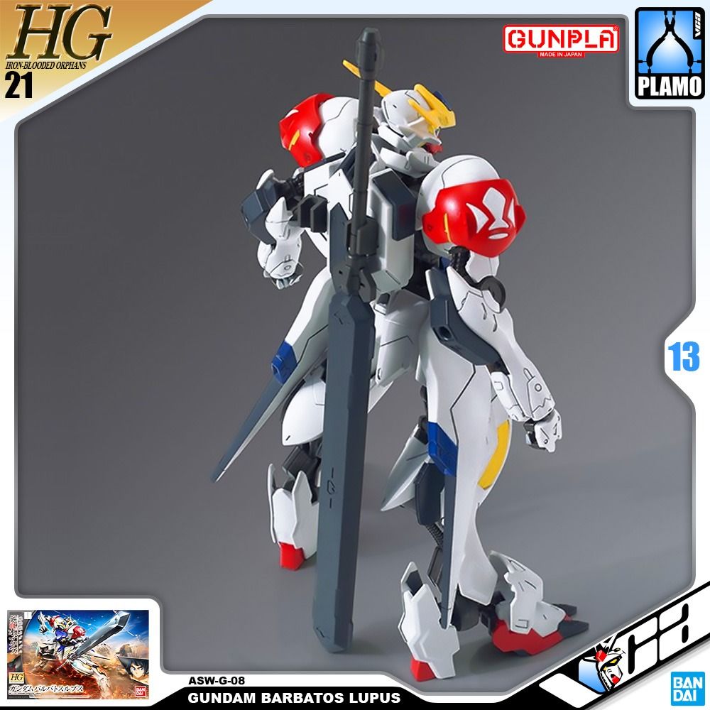 ⭐ BANDAI GUNPLA HIGH GRADE IRON BLOODED ORPHANS HG 1/144 ASW-G-08 GUNDAM BARBATOS LUPUS PLASTIC MODEL TOY VCA GUNDAM SINGAPORE 4573102554468 (Category: Gundam Model Kits) located in Singapore. Submitted by vcagundam.sg (Listing ID 1217386089, Image 3). Description: ⭐️ HG | GUNDAM BARBATOS LUPUS 🌐𝗪𝗘𝗕𝗟𝗜𝗡𝗞 https://v.vcagundam.sg/aW1x1c 📝 𝗛𝗘𝗔𝗗 𝗛𝗘𝗜𝗚𝗛𝗧 : 13cm | 𝗧𝗬𝗣𝗘 : PLASTIC MODEL KIT The newest form of the Gundam Barbatos makes