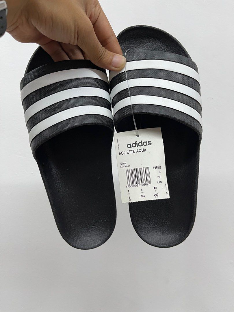 Adidas Adilette Aqua Slide Sandal, Men's Fashion, Footwear, Flipflops and  Slides on Carousell