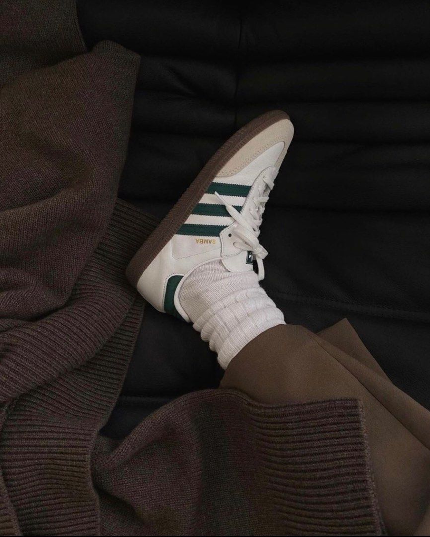 adidas gazelle silver green womens Adidas Originals Samba OG - White