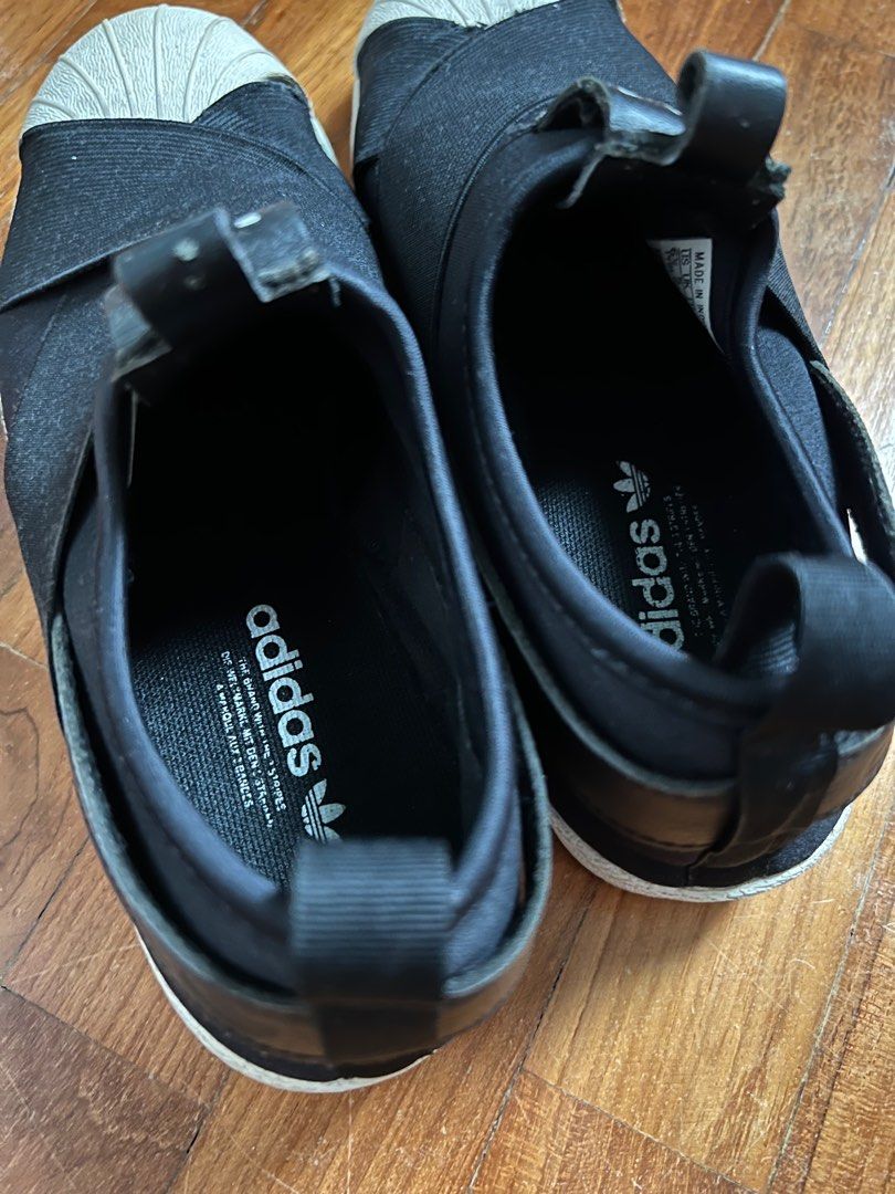 Adidas superstar slip on womens black uk online