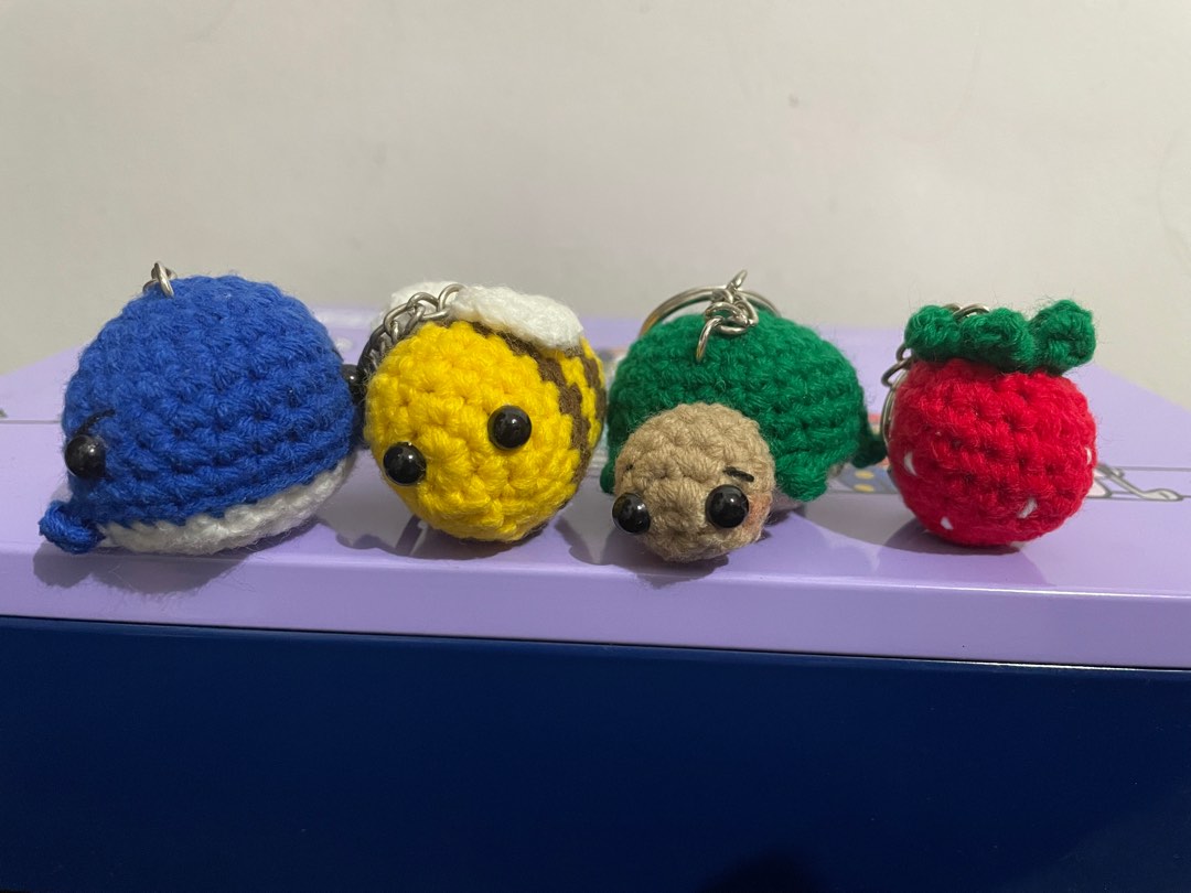 Amigurumi Keychains, Hobbies & Toys, Toys & Games on Carousell