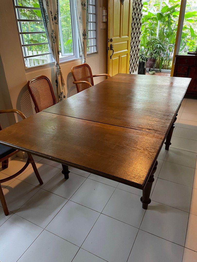 Antique folding table dining / poker 46 seater Holland Village