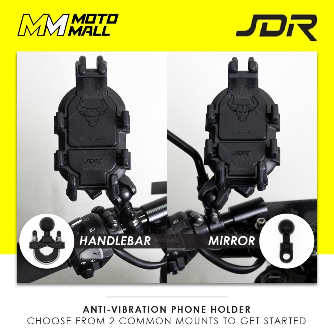 AntiVibration Dampening Phone Mount / Holder for Motorcycles