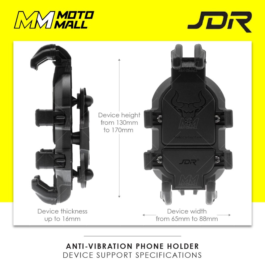 AntiVibration Dampening Phone Mount / Holder for Motorcycles