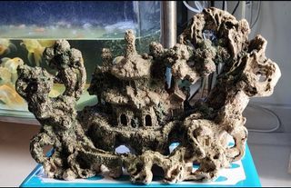 Aquarium Rustic Scenery Deco