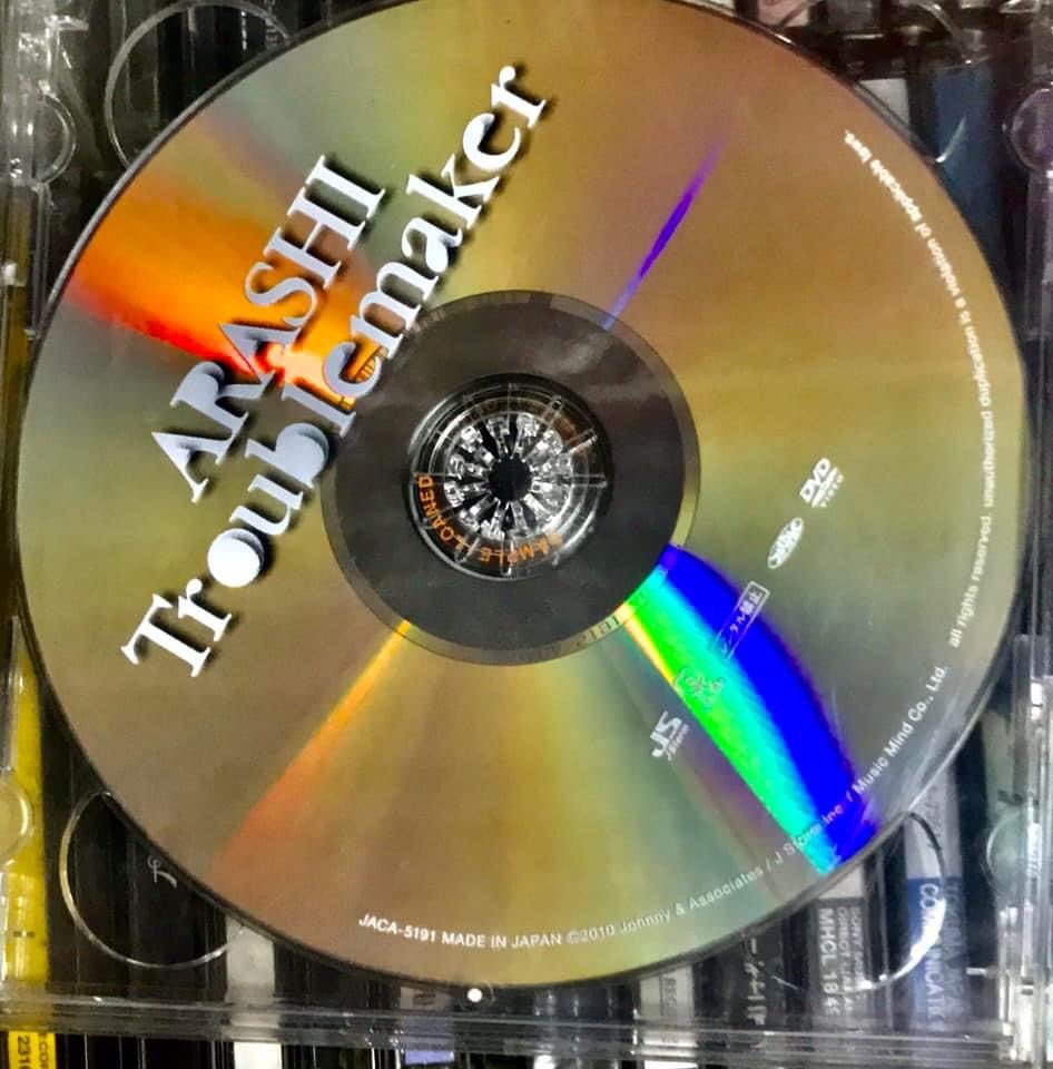 ARASHI - TROUBLEMAKER CD SINGLE DVD J-POP (Category: CDs & DVDs) located in Caloocan City. Submitted by vinyl_filipinas (Listing ID 1217259767, Image 2). Description: ARASHI TROUBLEMAKER CD SINGLE + DVD Genre: J-Pop / Boy Band Year: 2010 Catalog # JACA-5190-1 (Limited Edition) Label: Johnny’s Entertainment Limited Edition CD Tracklist: 1. Troublemaker 2. Yurase, Ima wo Limited Edition DVD Tracklist: 1. Troublemaker (PV & Making of) Made In Japan 