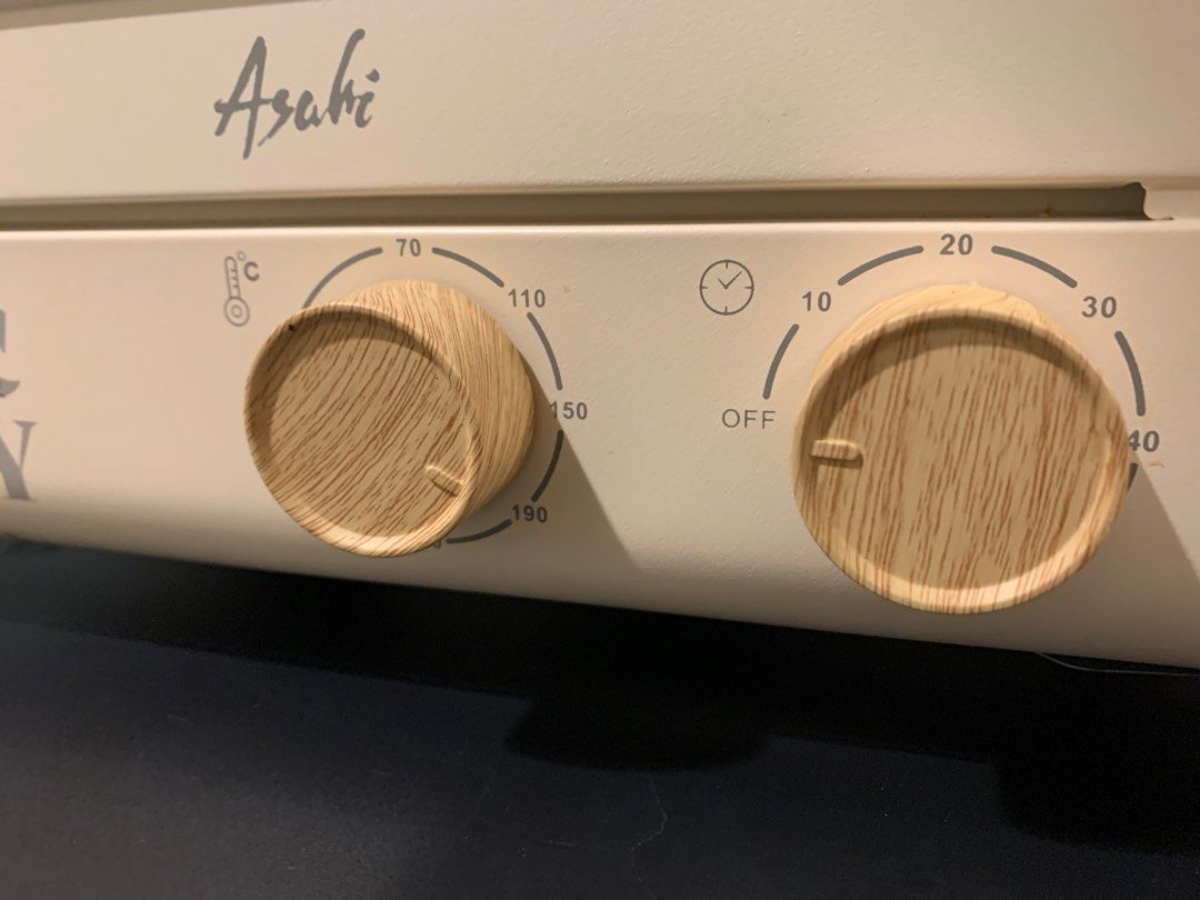 Asahi Mickey Mouse Oven Toaster 12L wood and white, Furniture & Home