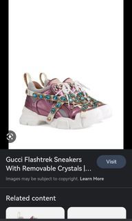 Authentic Gucci Flashtrek Crystals Only